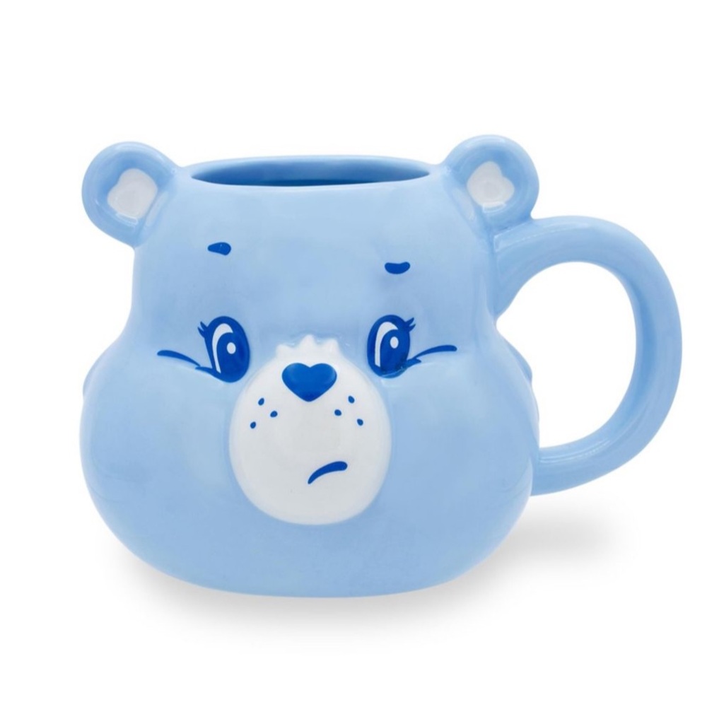 NEW Care Bears Grumpy Bear Novelty Coffee Mug Blue Ceramic Cartoon Cup